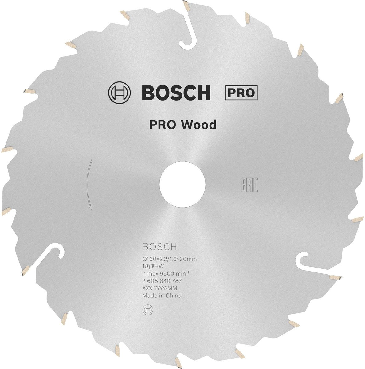 Bosch cirkzb vitesse 160x20x2,4 18t fz wz