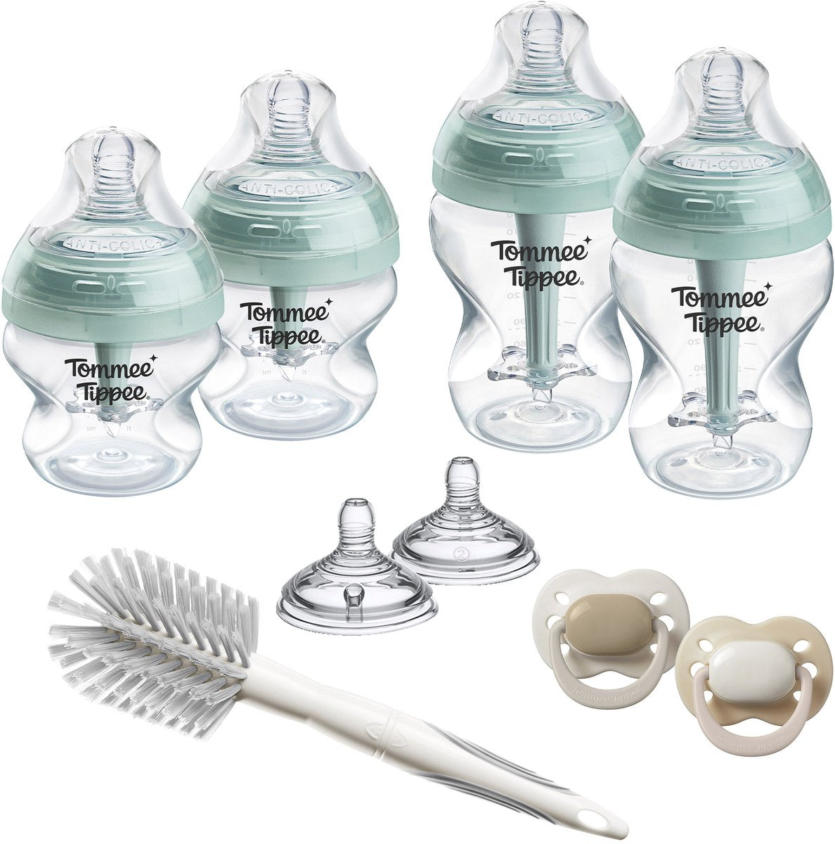 Tommee tippee advanced anti-coliques coffret de démarrage biberons et tétines - biberons 150 ml et 260 ml pour nouveau-nés - 0 mois+