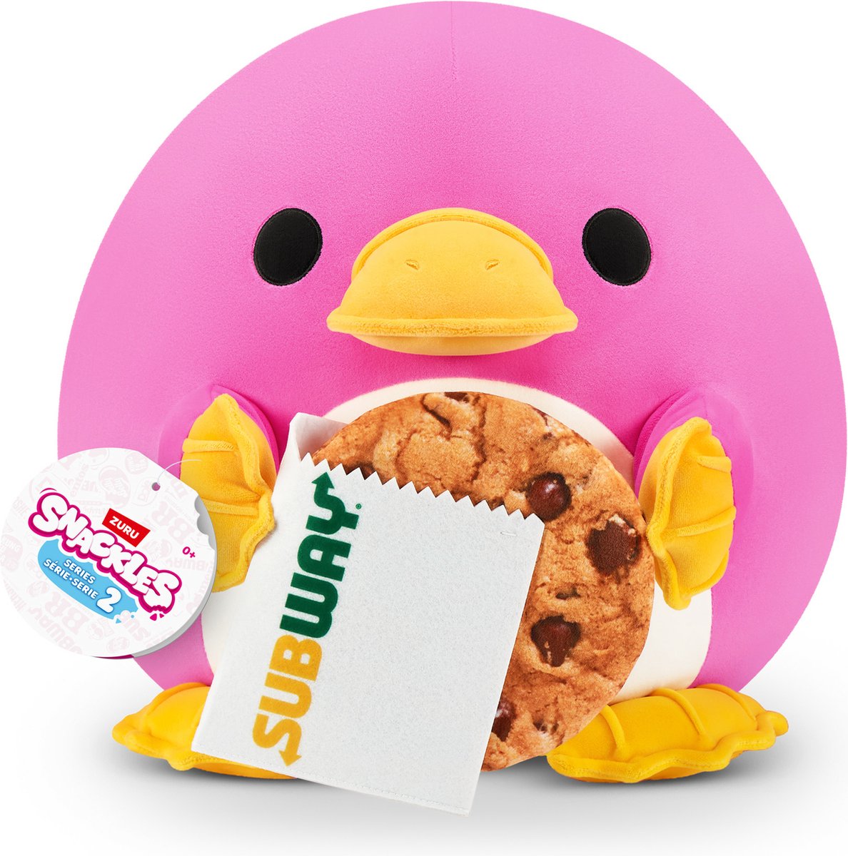 Snackles série 2 - ornithorynque Whitney avec biscuit métro - 20 cm de zuru
