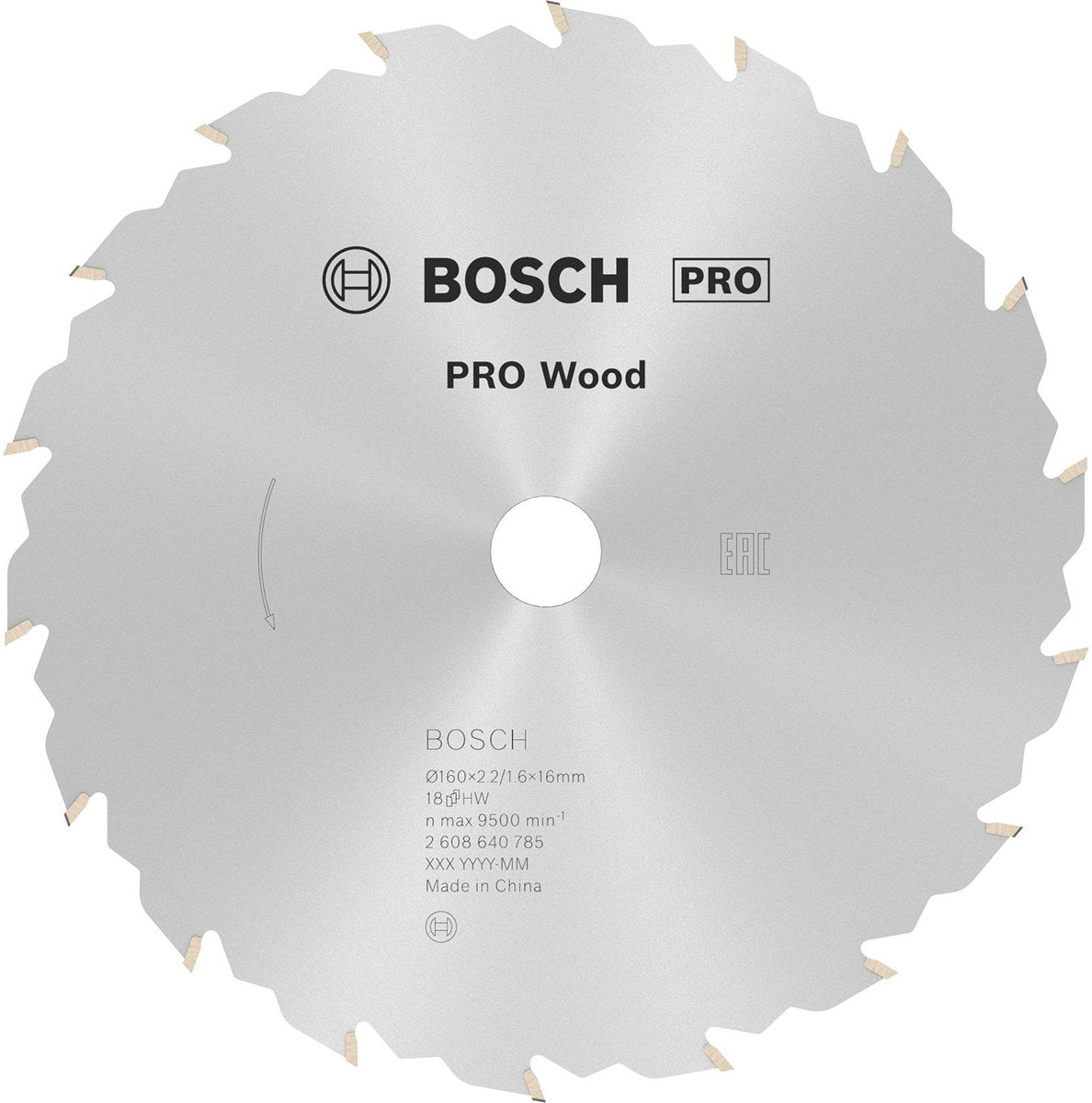 Bosch cirkzb vitesse 160x16x2,4 18t fz wz