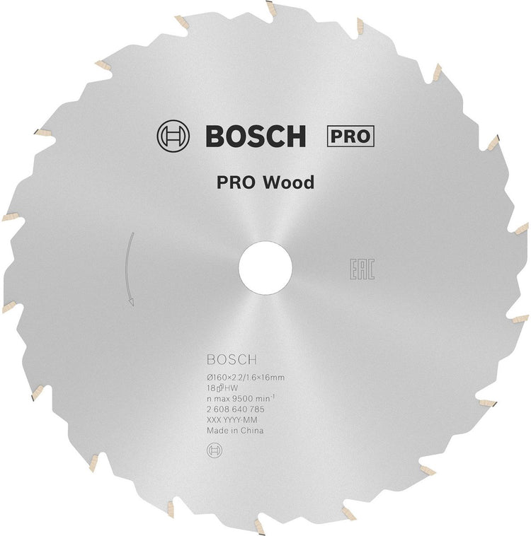 Bosch cirkzb vitesse 160x16x2,4 18t fz wz