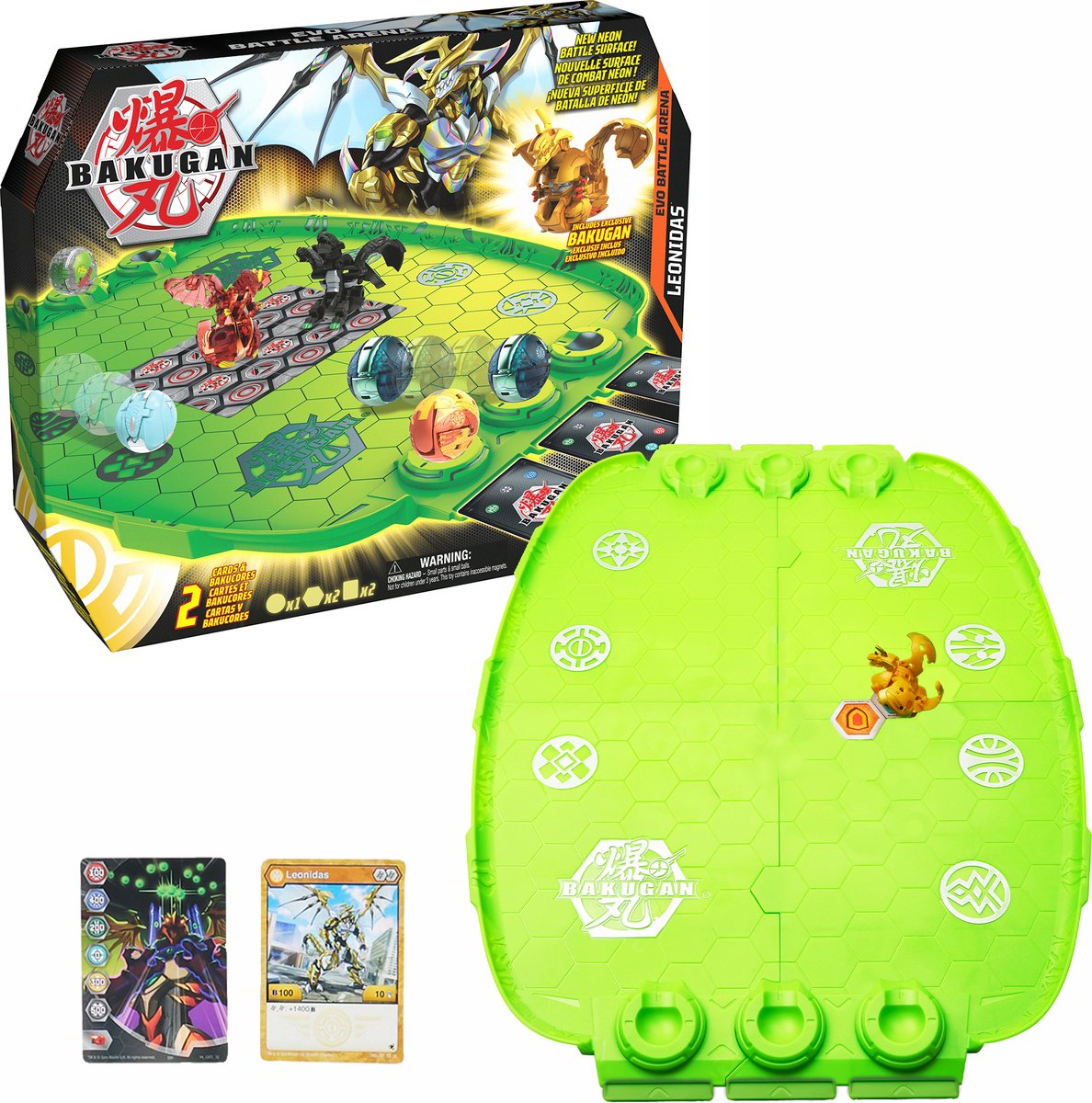 Evolutions Bakugan - evo battle arena - avec des léonidas uniques