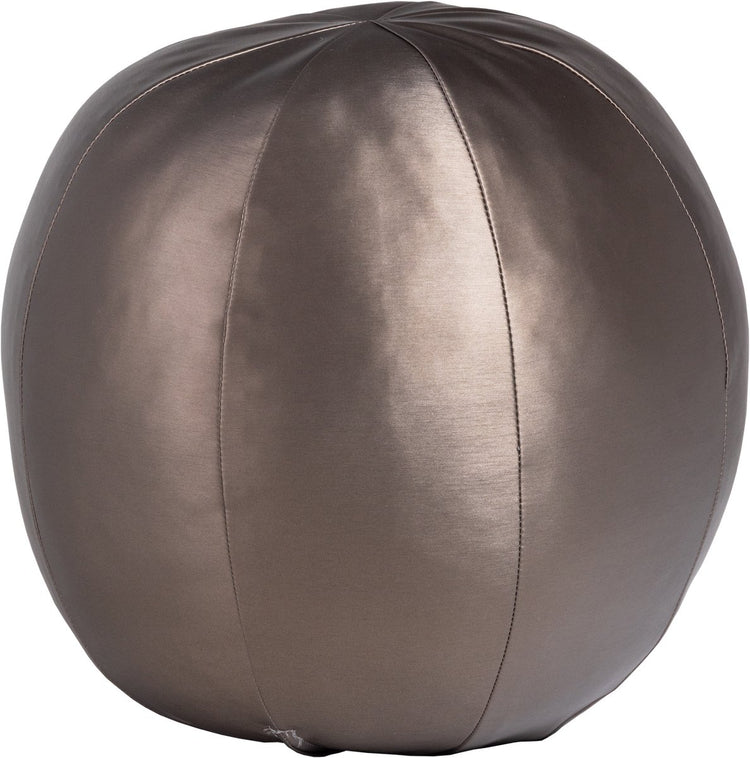 Woood coussin de boule de rodéo grand - métallique - marron cuivre - 37x37x37
