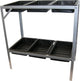 Nature Nature Potting Table 77x40x77 cm Acier galvanisé