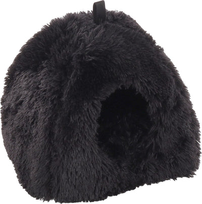 Lit pour chat Flamingo - panier de couchage pour chat - maison pour chat - grotte pour chat - grotte pour chat - noir, 39 x 39 x 42 cm - lieu de couchage krems