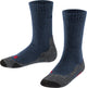 Falke tk2 anti-ampoules laine épaisse matière fonctionnelle chaussettes de marche enfants bleu - taille 31-34