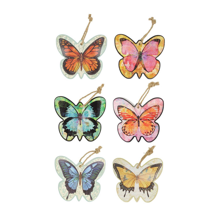 Dijk collections naturelles pendentif papillon céramique 16x19cm