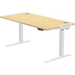 Bureau assis-debout Fellowes 9787301 acier, MFC blanc