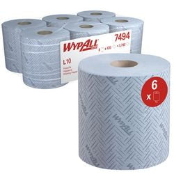 Papier de nettoyage wypal 7494 centrefeed bleu
