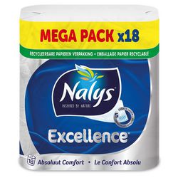Papier toilette nalys confort blanc 1948, 2 g