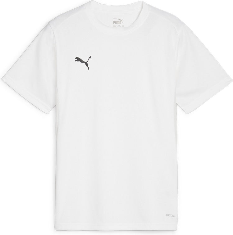 Puma teamgoal jersey jr maillot de sport pour garçons - blanc- noir-gris plume
