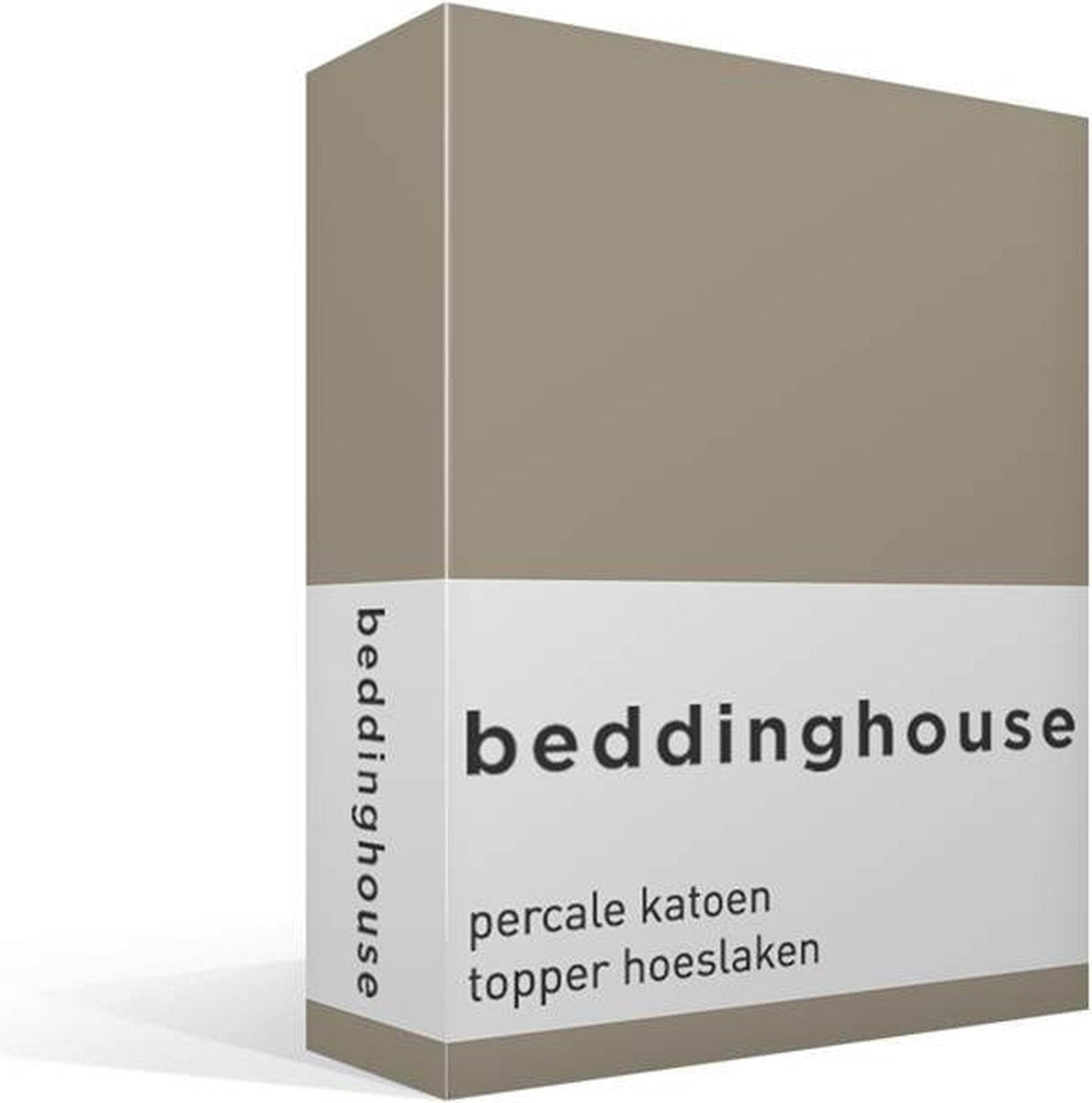 Drap-housse en percale de coton Bedinghouse - simple - sable