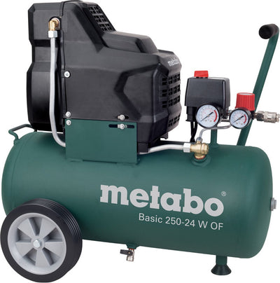 Metabo basic 250-24 w ou compresseur | 220 l min | sans huile - 601532000
