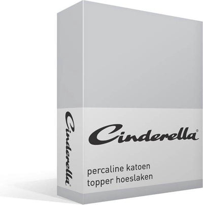 Week-end Cendrillon - surmatelas (jusqu'à 15 cm) - coton - 200x210 cm - gris clair