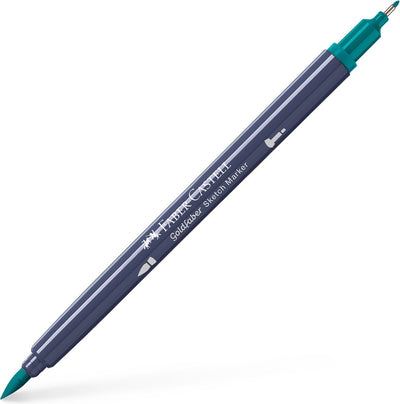 Marqueur de croquis Faber-castell - goldfaber - 1 pièce - 313 vert cobalt foncé - marqueur à alcool - fc-164700