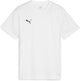Puma teamgoal jersey jr maillot de sport pour garçons - blanc- noir-gris plume