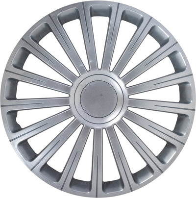 Carpoint enjoliveurs radical pro 14 pouces abs argent lot de 4