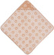 Jollein cape de bain bébé - jersey éponge - 75x75 cm - jacquard - fleur