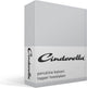 Week-end Cendrillon - surmatelas (jusqu'à 15 cm) - coton - 200x220 cm - gris clair