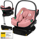 Ensemble Lionelo Astrid i-size – siège auto 40–87 cm + base isofix – testé adac – r129 i-size – mousse à mémoire de forme – appui-tête réglable – protection latérale – dri-seat – léger – universellement compatible