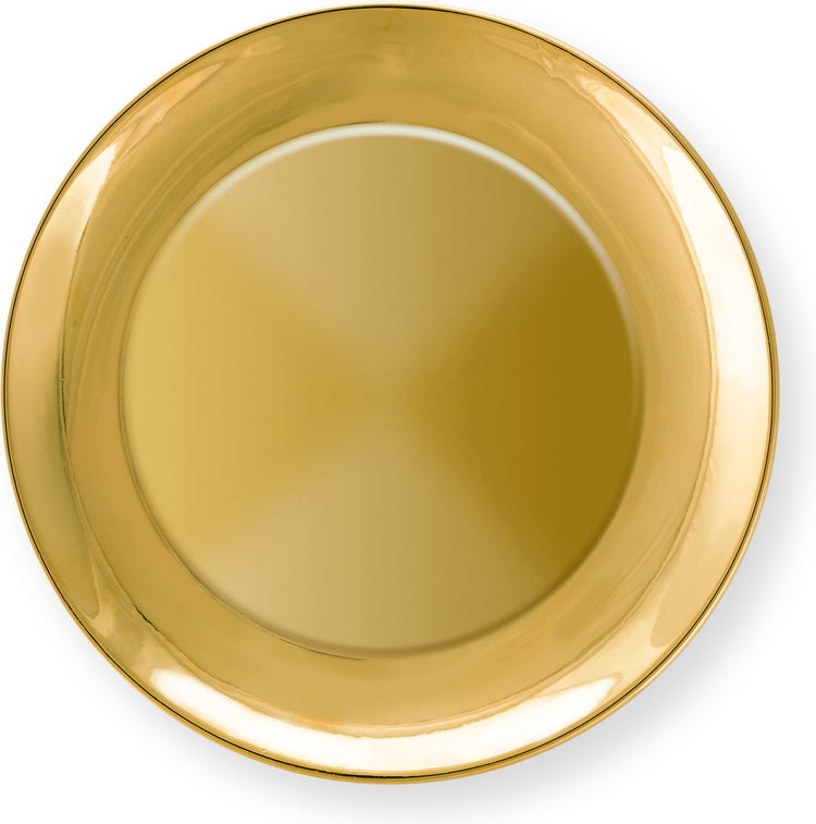 Vtwonen - basic - lot de 2 - assiettes petit-déjeuner - or - porcelaine - 20cm