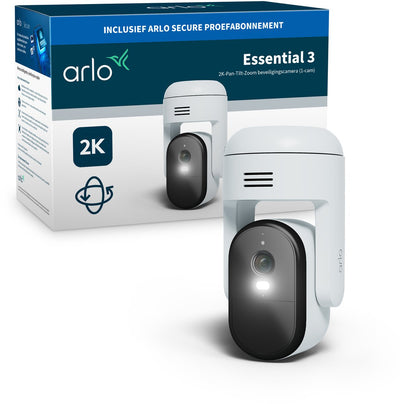 Caméra de sécurité Arlo essential3 2k ptz pour l'extérieur - 1 caméra ip
