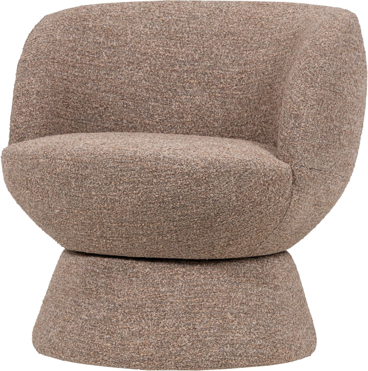 Fauteuil pivotant Woood shuffle - mélange - marron - 72x73x71