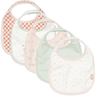 Jollein bavoirs jersey imperméable - 5 pièces - joli pique-nique