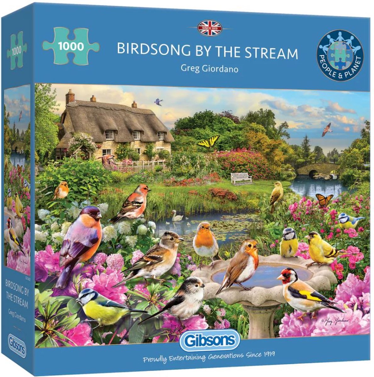 Gibsons - chant des oiseaux au bord du ruisseau (par greg giordano) - 1000 pièces 68×49cm (l×h) - puzzle pour adultes