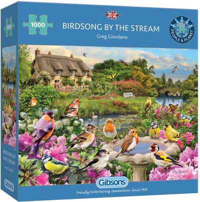 Gibsons - chant des oiseaux au bord du ruisseau (par greg giordano) - 1000 pièces 68×49cm (l×h) - puzzle pour adultes
