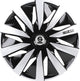 Sparco enjoliveurs lazio 13 pouces noir argent - 4 pièces