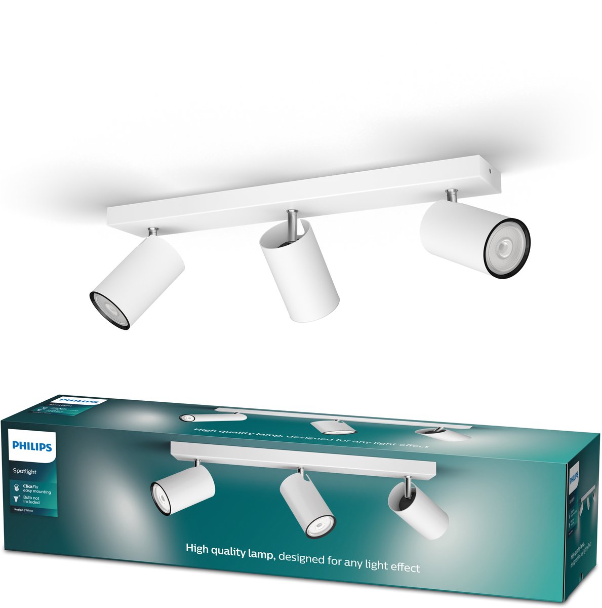 Spot en saillie Philips LED Philips Kosipo - 3 lumières - blanc