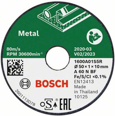 Bosch accessoires expert pour inox 1600a01s5y disque à tronçonner droit 50 mm 1 pièce(s)