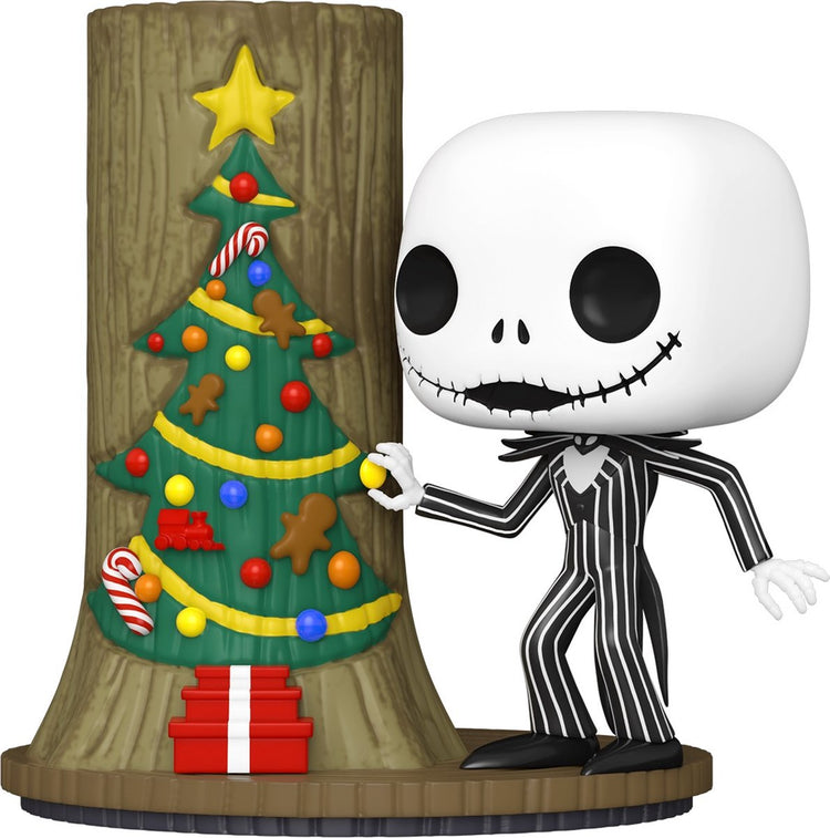 Funko le cauchemar avant Noël - 30ème pop ! Deluxe Jack avec Christmas Town de 9 cm - figurine à collectionner - multicolore