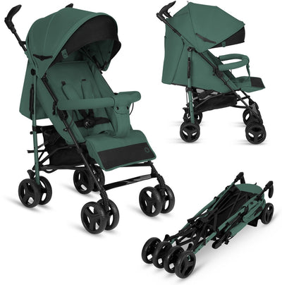 Lionelo irma - buggy - poussette - légère 7kg - jusqu'à 15 kg - roues suspendues - 360° - jusqu'à 5 ans - panier de rangement - poignée réglable - système de pliage rapide - taille compacte