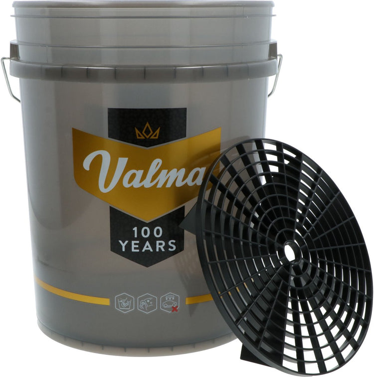 Seau de lavage Valma avec pare-poussière - élimine la saleté de l'éponge ou du chiffon - la saleté reste au fond du seau - évite les rayures - 20 litres