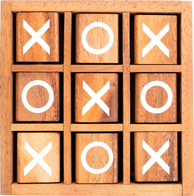 Longfield x.o spin – jeu de stratégie en bois – jeu à 3 rangées – variante tic tac toe – jeu de réflexion classique – 2 joueurs – cœur d'ange