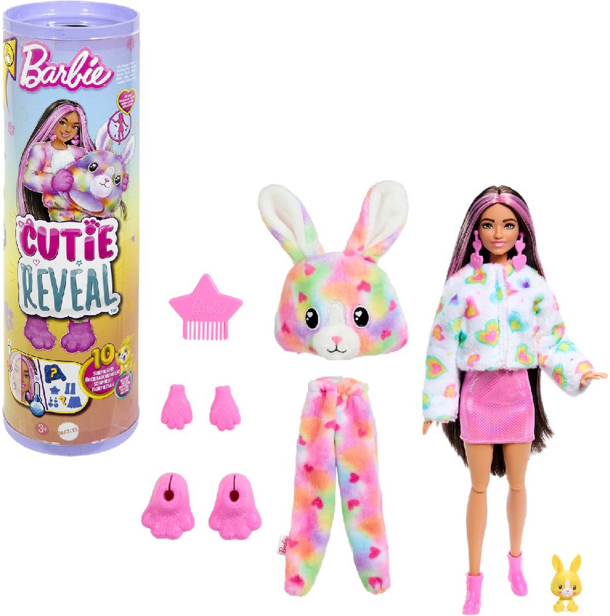 Barbie Cutie révèle un rêve de couleur - poupée - lapin