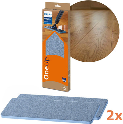 Philips oneup - serpillière remplaçable - original - pour parquet - 2 pièces - xv1884 20
