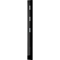 Porte-manteau mural germania 3255-83 1700 x 150 x 40 mm noir