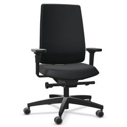 Chaise pivotante Dauphin id 7045 plastique noir