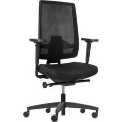 Chaise pivotante Dauphin id 7055 plastique noir