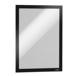 Liste d'informations durable duraframe a4 pvc non magnétique noir