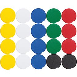 Aimants pour tableau blanc maul 6176199 multicolores paquet de 20