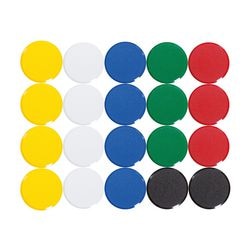 Aimants pour tableau blanc maul 6178199 multicolores paquet de 20