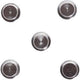 Aimants maul 6168696 argent paquet de 5