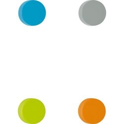 Aimants pour tableau blanc maul 6166499 multicolores pack de 8