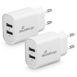 Chargeur Mediarange mrma114 blanc