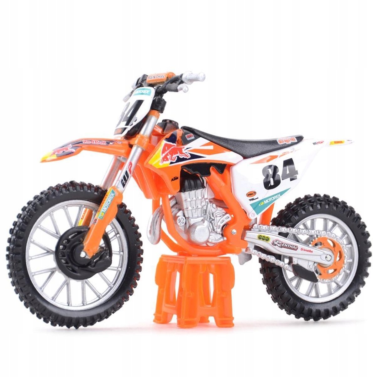 Bburago KTM 450 SX-F #84 Jeffrey Herlings modèle réduit 1:18