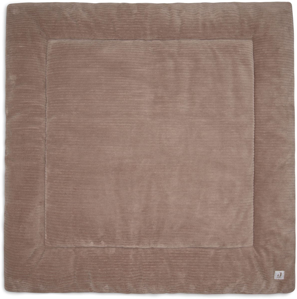 Jollein couverture de parc bébé - 100x100cm - côtes nuageuses - polyester - café au lait